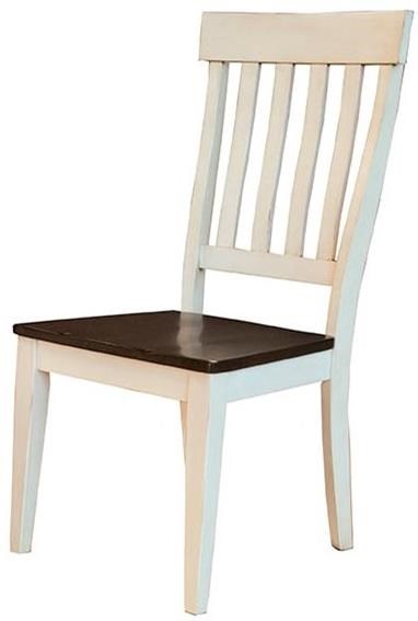 A-America Toluca TOLCH235K Solid Wood Slat-Back Side Chair